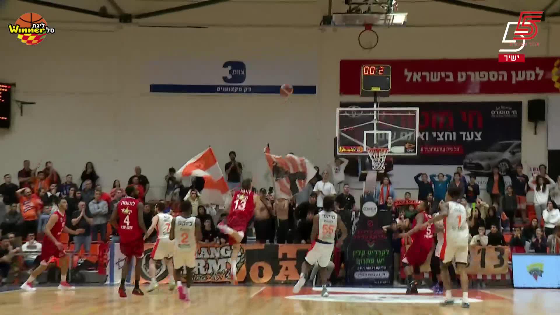 Roi Huber Points in Ironi Hai Motors Ness Ziona vs. Hapoel Nofar Galil Elion