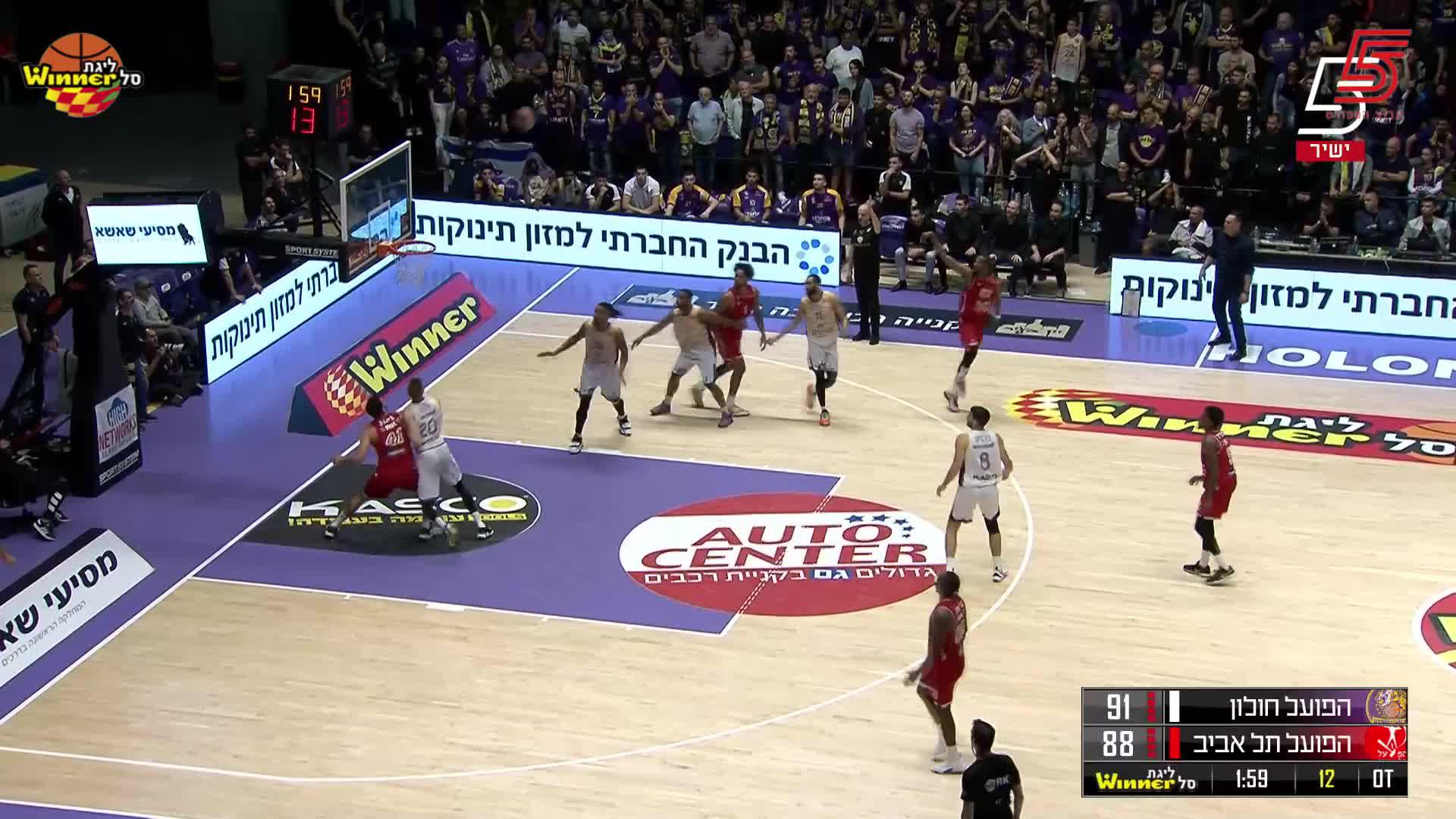 Jordan Mcrae Points in Hapoel ATSMON Holon vs. Hapoel Vegan Friendly Tel Aviv