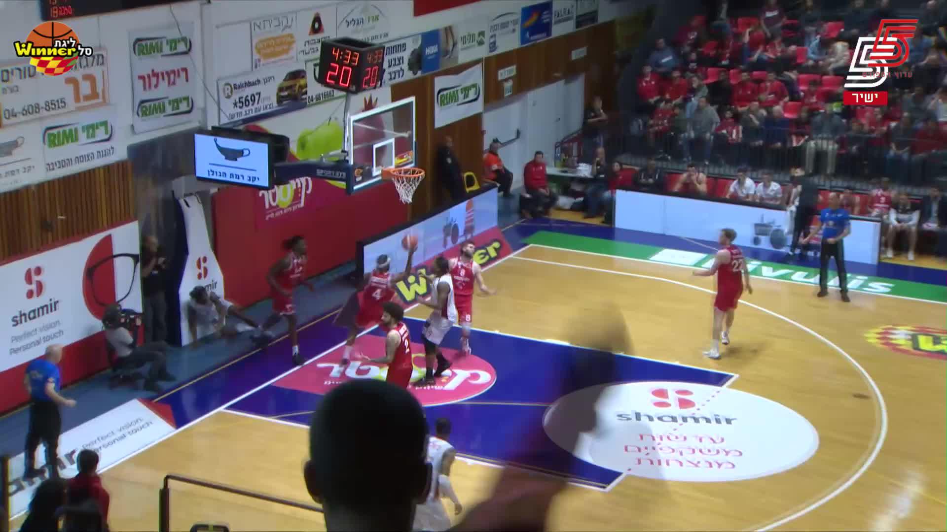 Deishuan Booker Points in Hapoel Nofar Galil Elion vs. Hapoel Gilboa Galil
