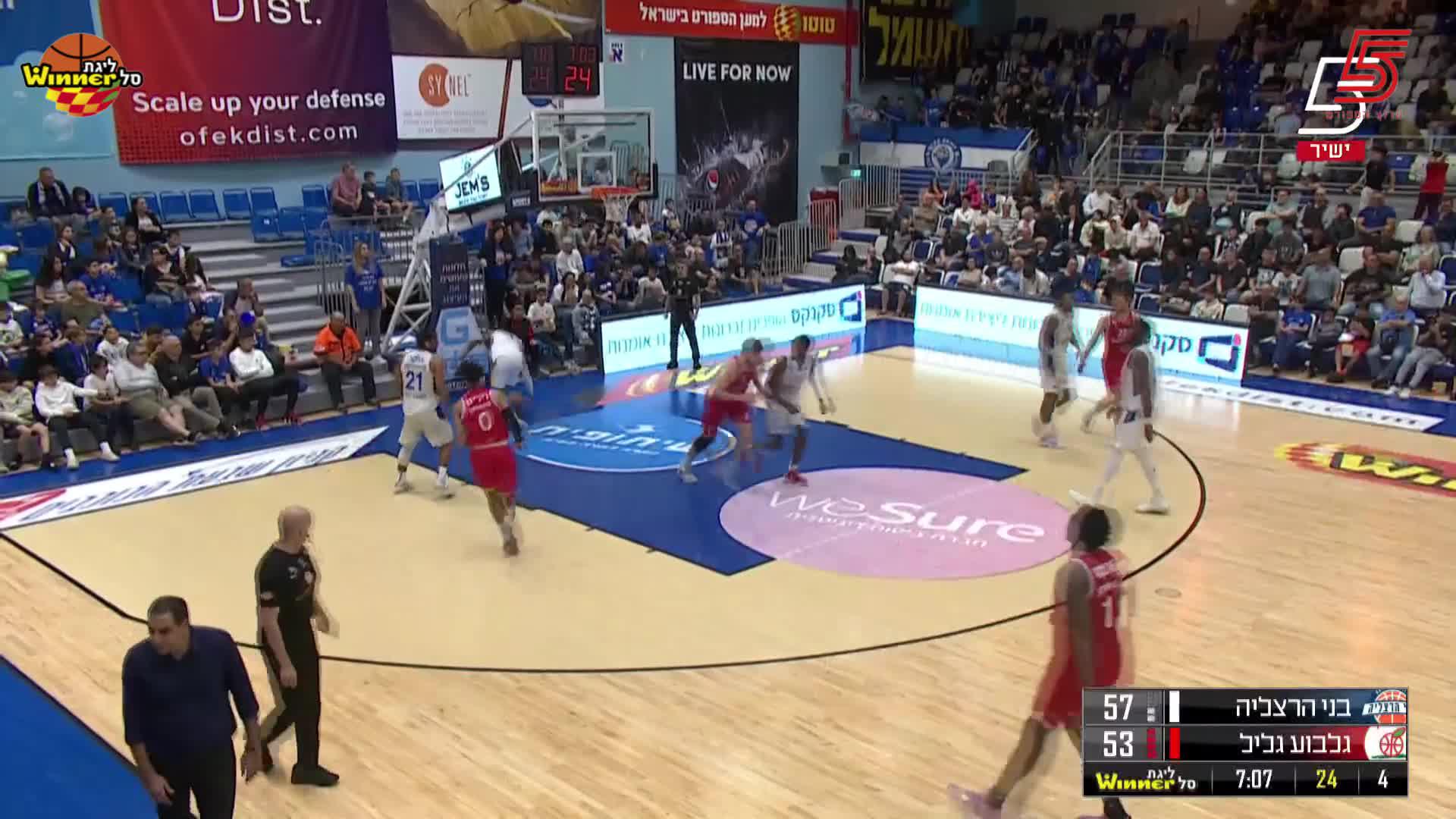 Tony Carr Points in Bnei Herzliya vs. Hapoel Gilboa Galil