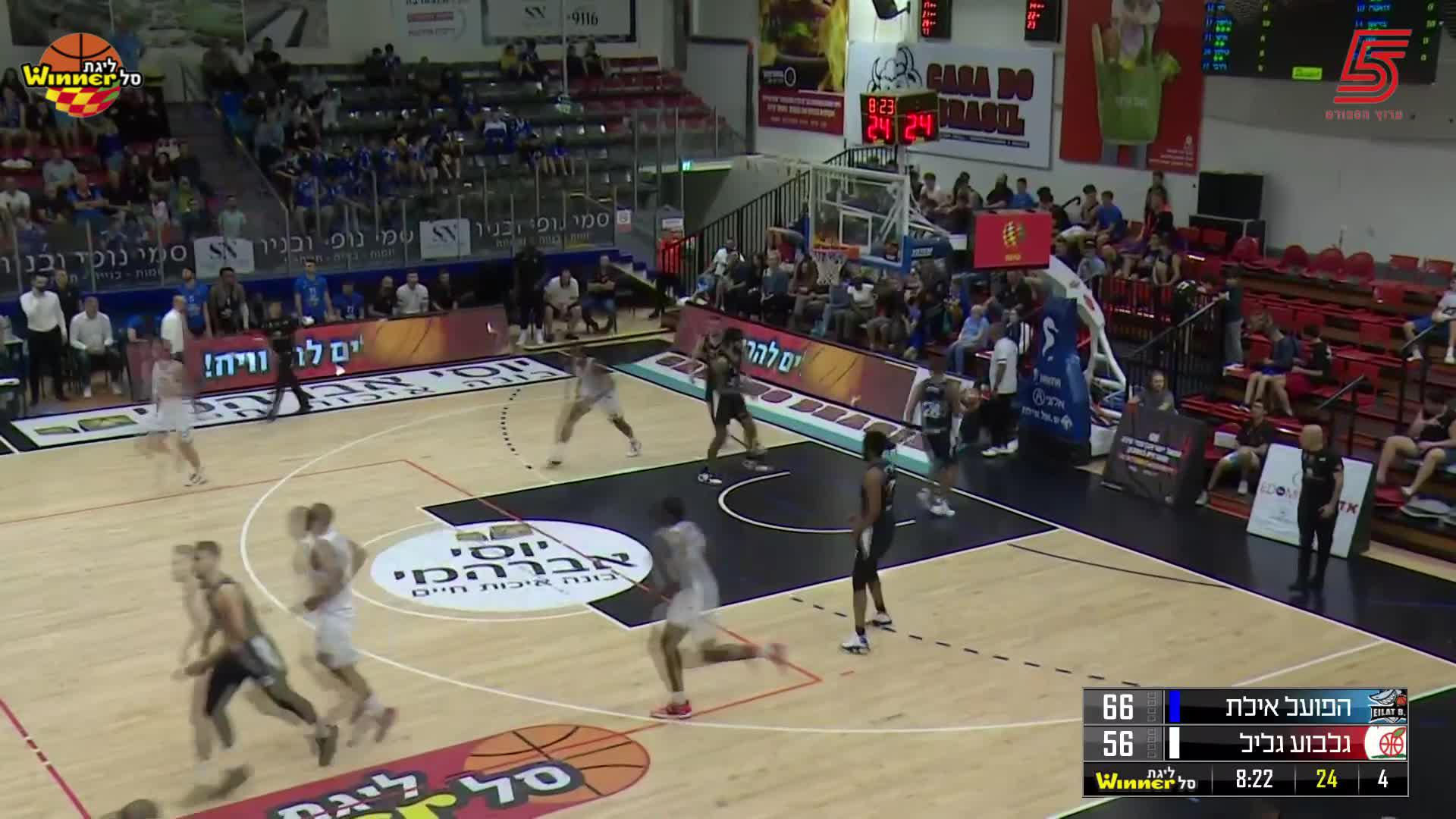Tony Carr Points in Hapoel Yossi Avrahami Eilat vs. Hapoel Gilboa Galil