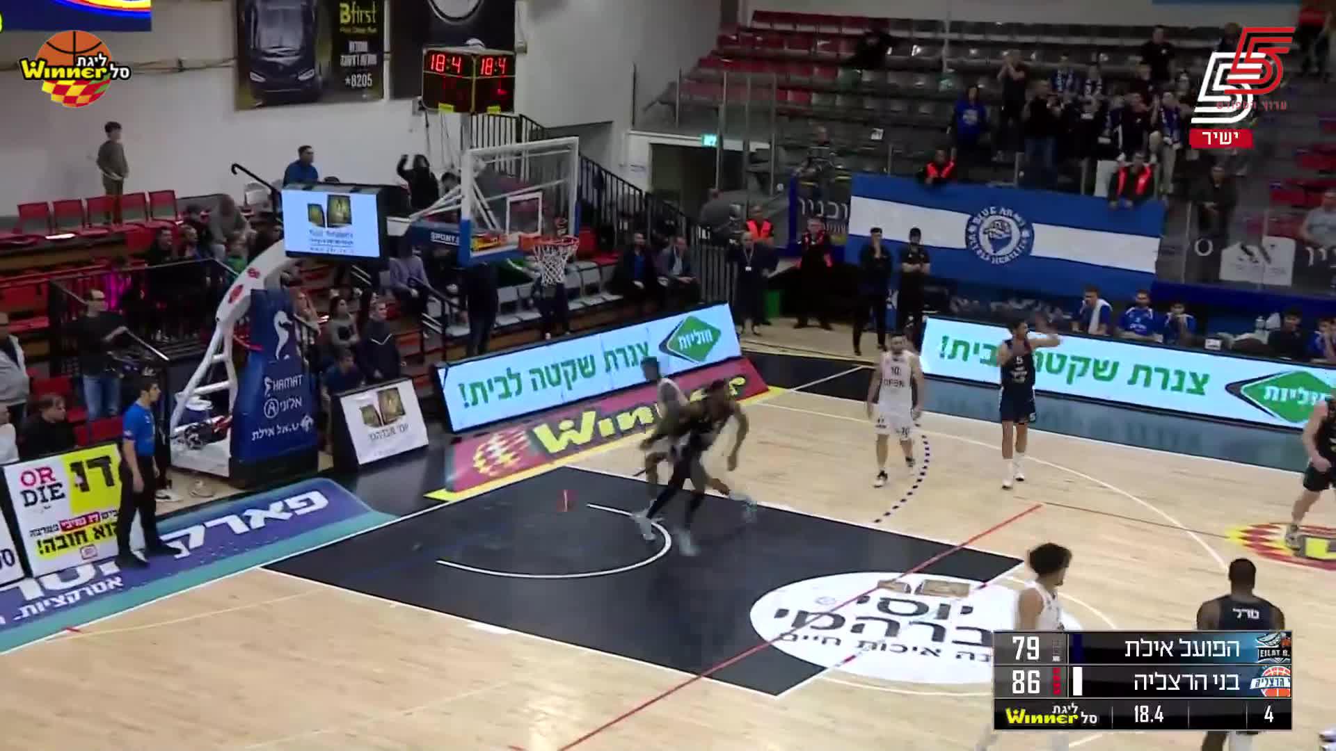 DJ FANDERBURKE Points in Hapoel Yossi Avrahami Eilat vs. Bnei Herzliya