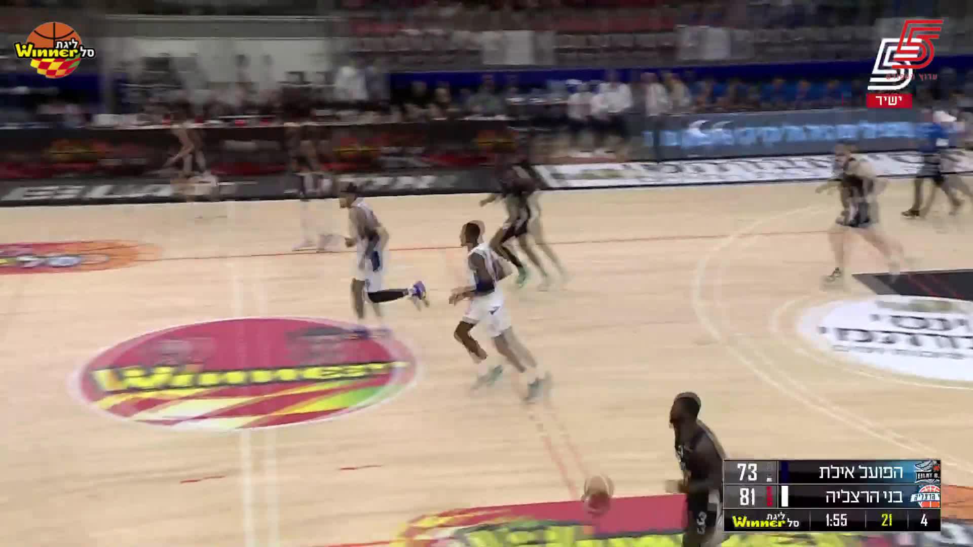 Julian Gamble Points in Hapoel Yossi Avrahami Eilat vs. Bnei Herzliya