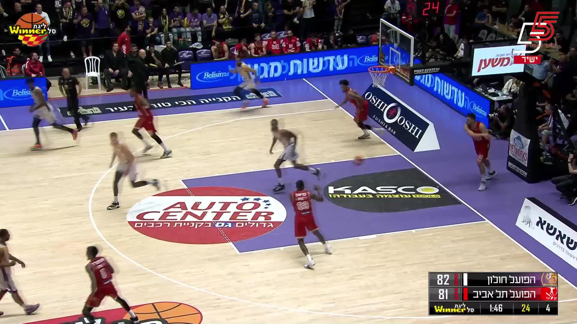 C.J. Harris Points in Hapoel ATSMON Holon vs. Hapoel Vegan Friendly Tel Aviv