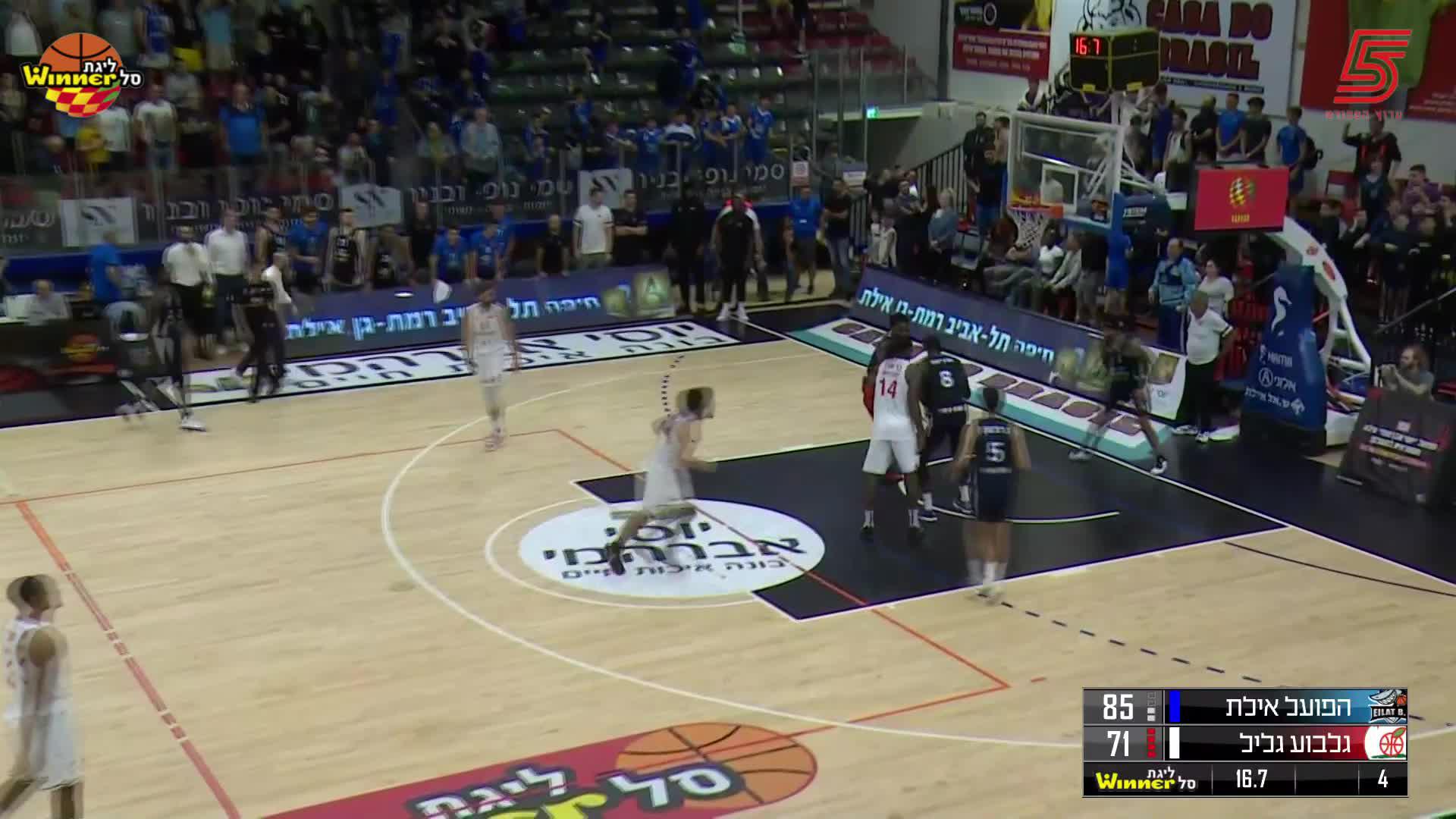Robert Franks Points in Hapoel Yossi Avrahami Eilat vs. Hapoel Gilboa Galil
