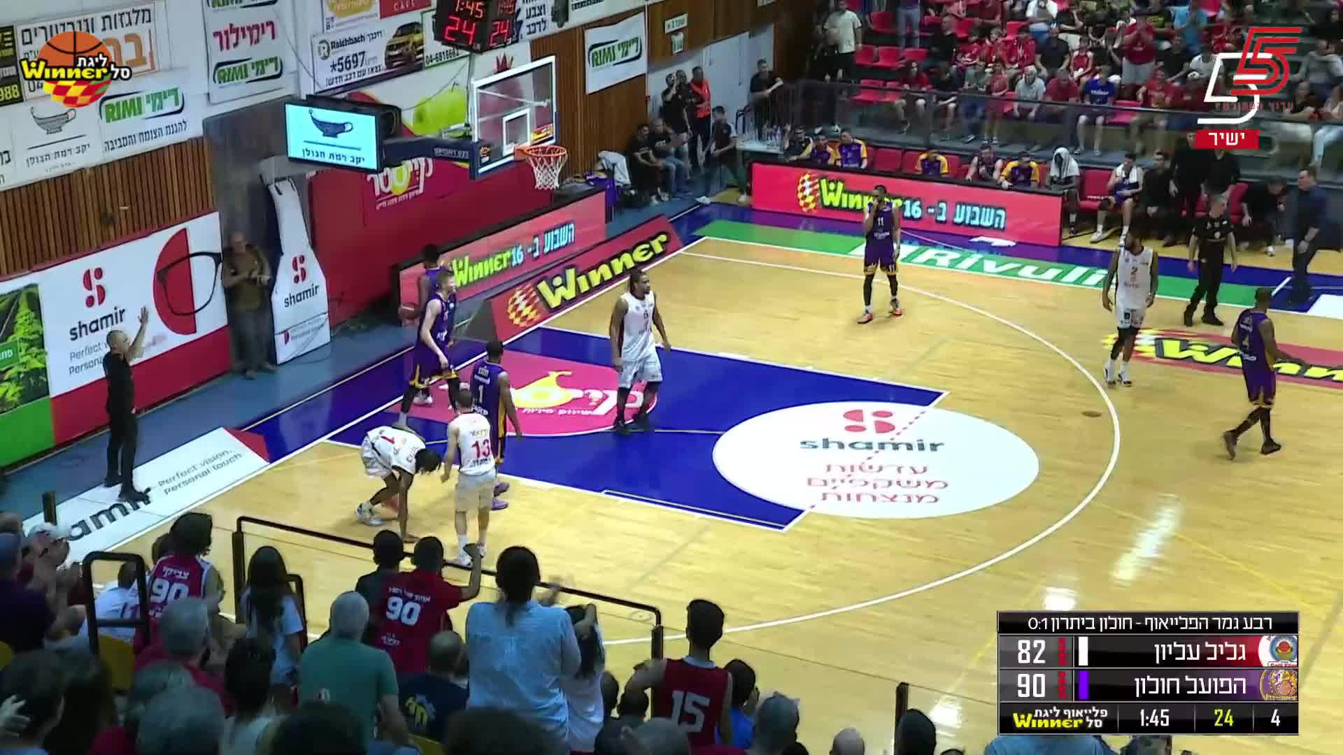 Deishuan Booker Points in Hapoel Nofar Galil Elion vs. Hapoel ATSMON Holon