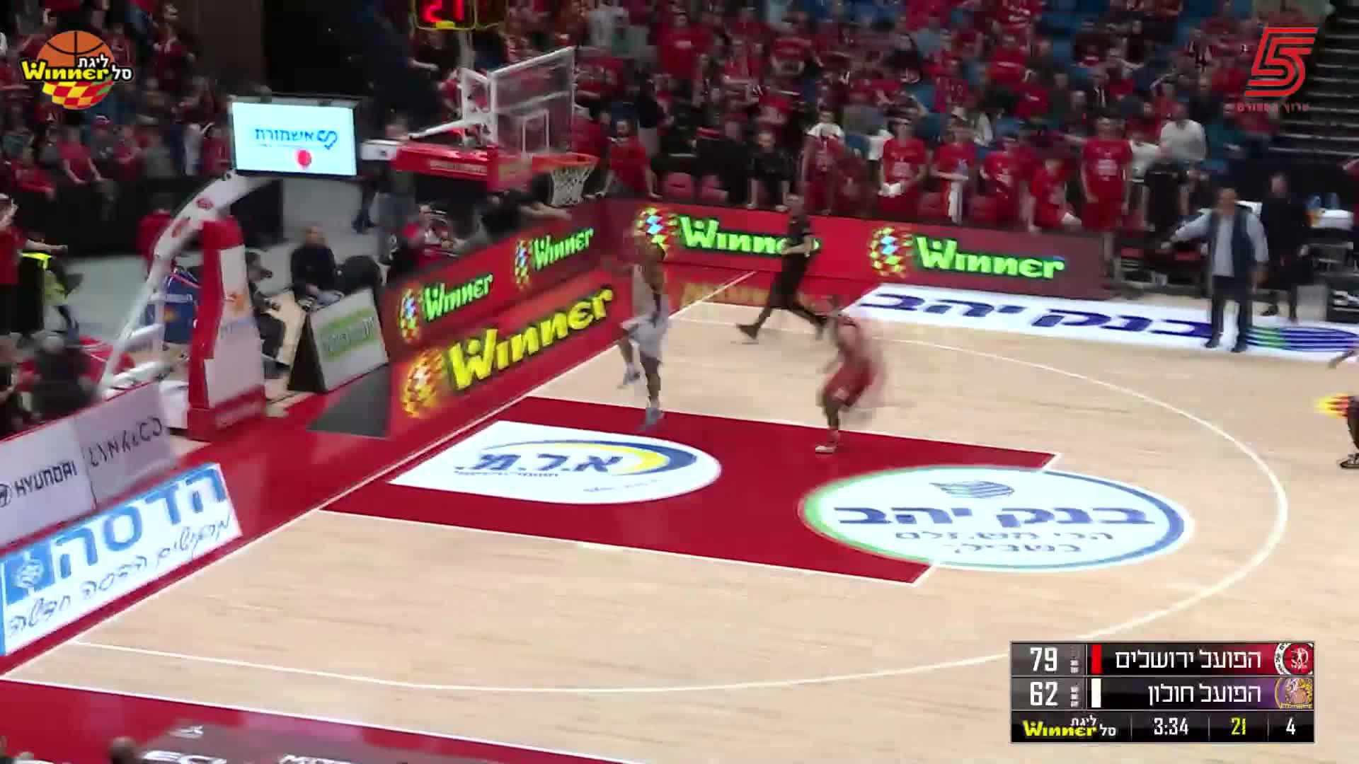 Joe Ragland Points in Hapoel Bank Yahav Jerusalem vs. Hapoel ATSMON Holon