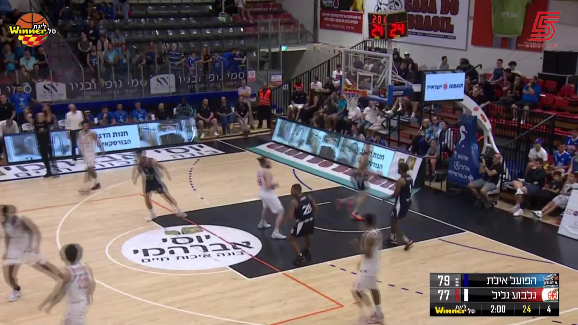 Robert Franks Points in Hapoel Yossi Avrahami Eilat vs. Hapoel Gilboa Galil