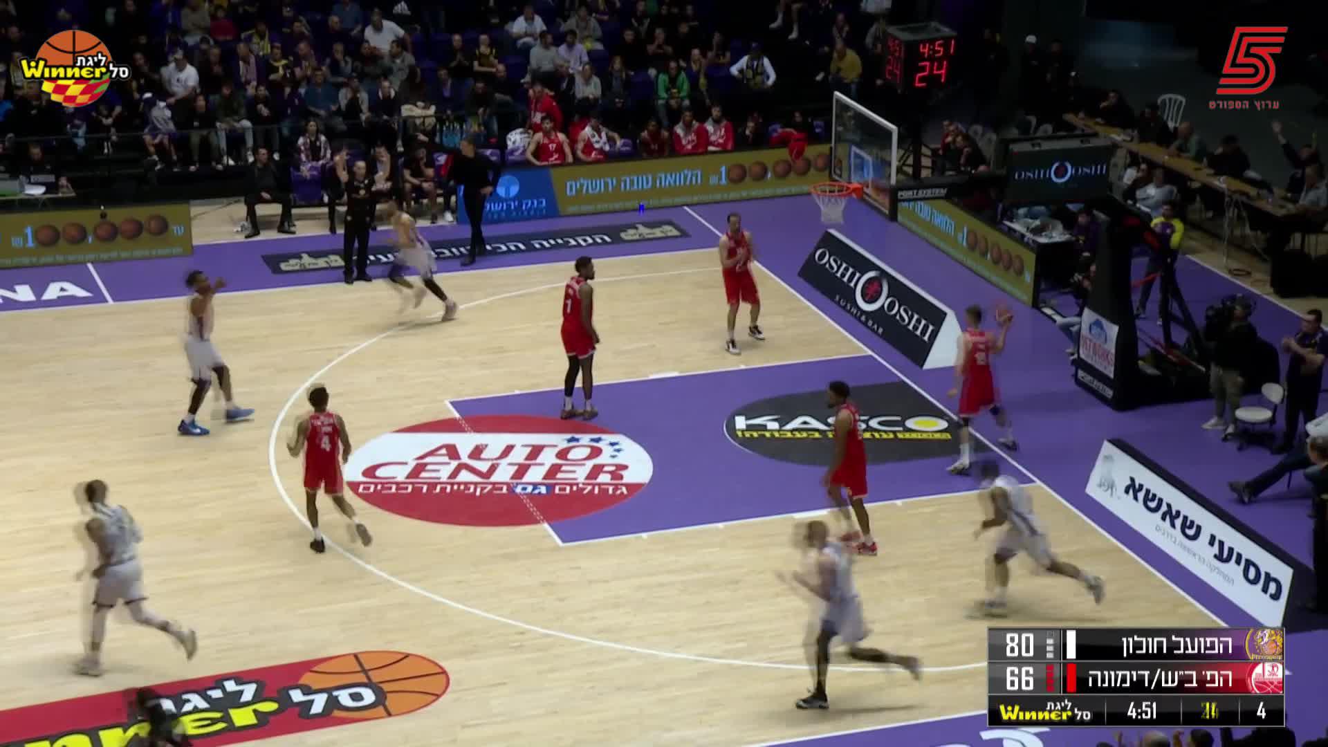 Hayden Dalton Points in Hapoel ATSMON Holon vs. Hapoel Altshuler Shaham Be